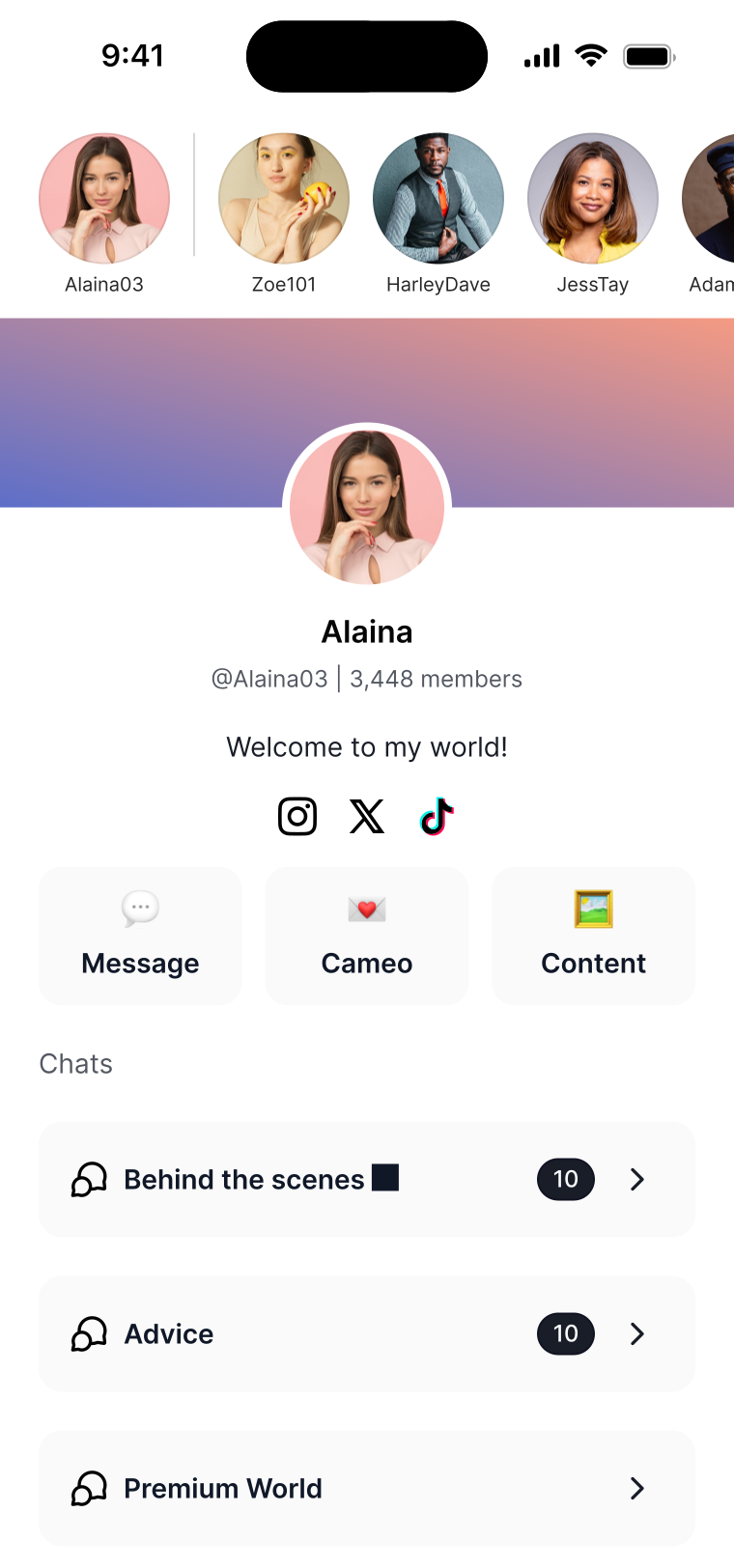 Blonde community profile