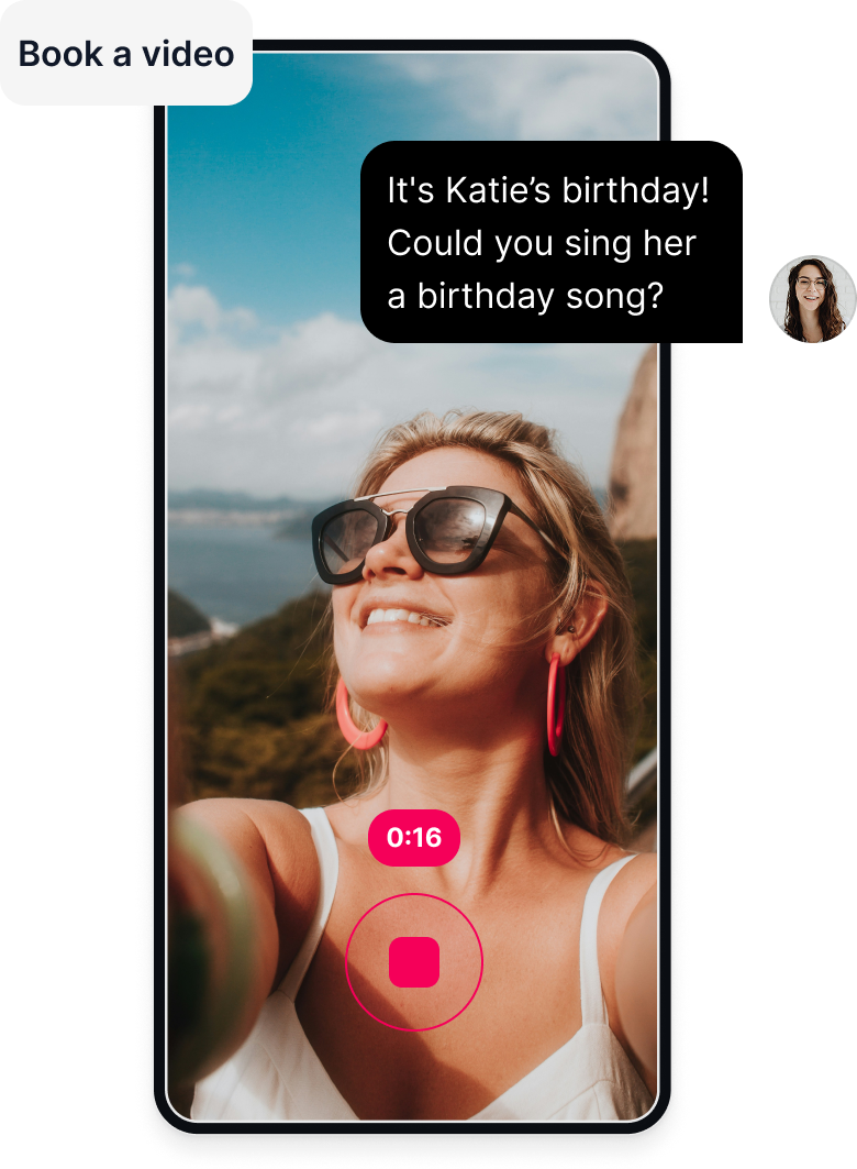 Personalized video booking on Blonde